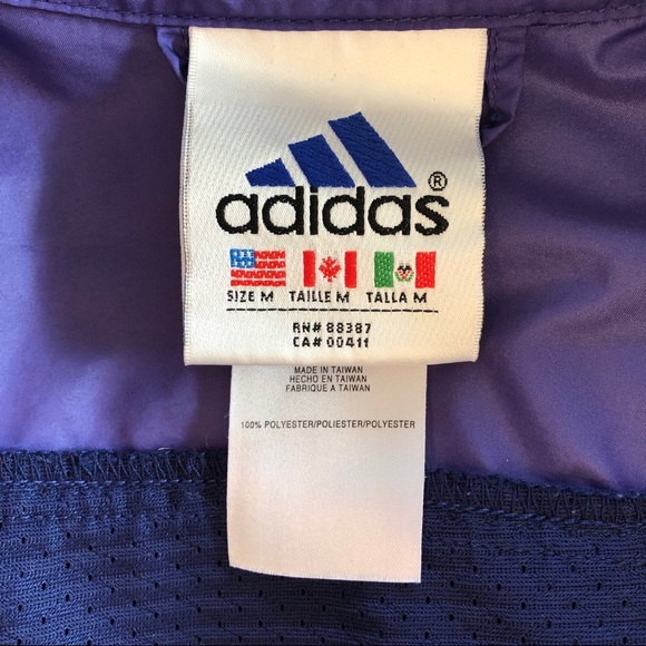 ViNtAgE Men’s Adidas Windbreaker EUC - Picture 3 of 6
